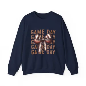 Coquette Game day Vibes Fall Football Sports Girly Unisex Heavy Blend™ Crewneck Sweatshirt