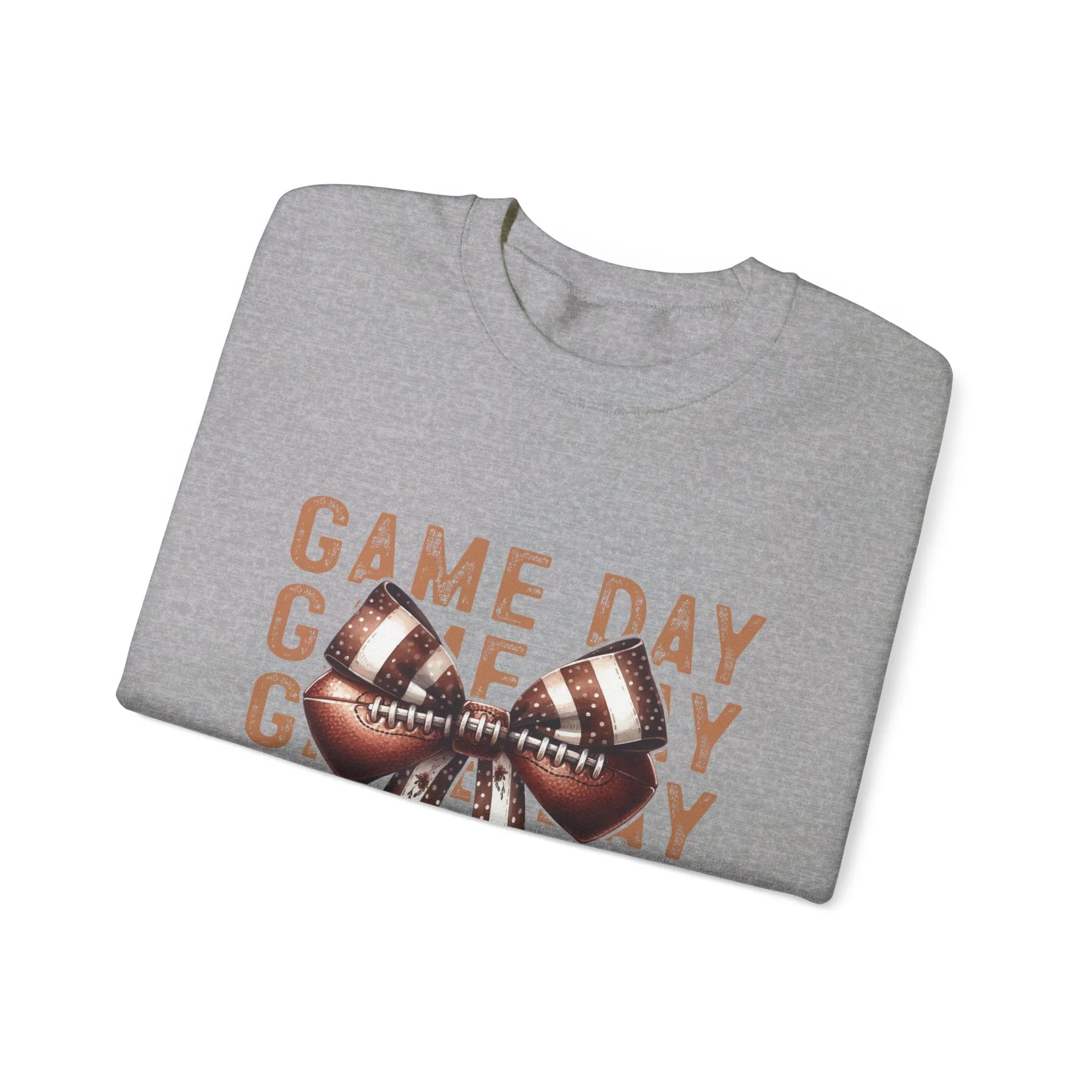 Coquette Game day Vibes Fall Football Sports Girly Unisex Heavy Blend™ Crewneck Sweatshirt