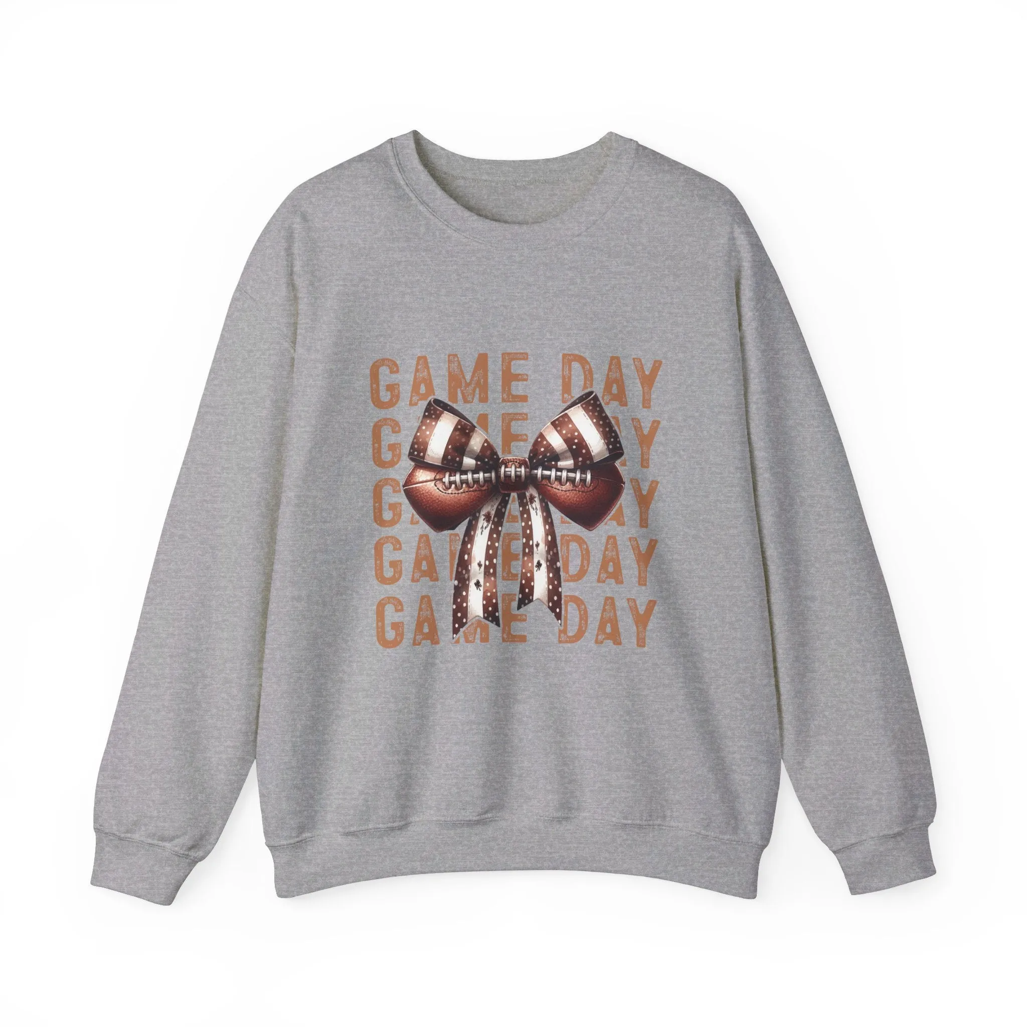 Coquette Game day Vibes Fall Football Sports Girly Unisex Heavy Blend™ Crewneck Sweatshirt