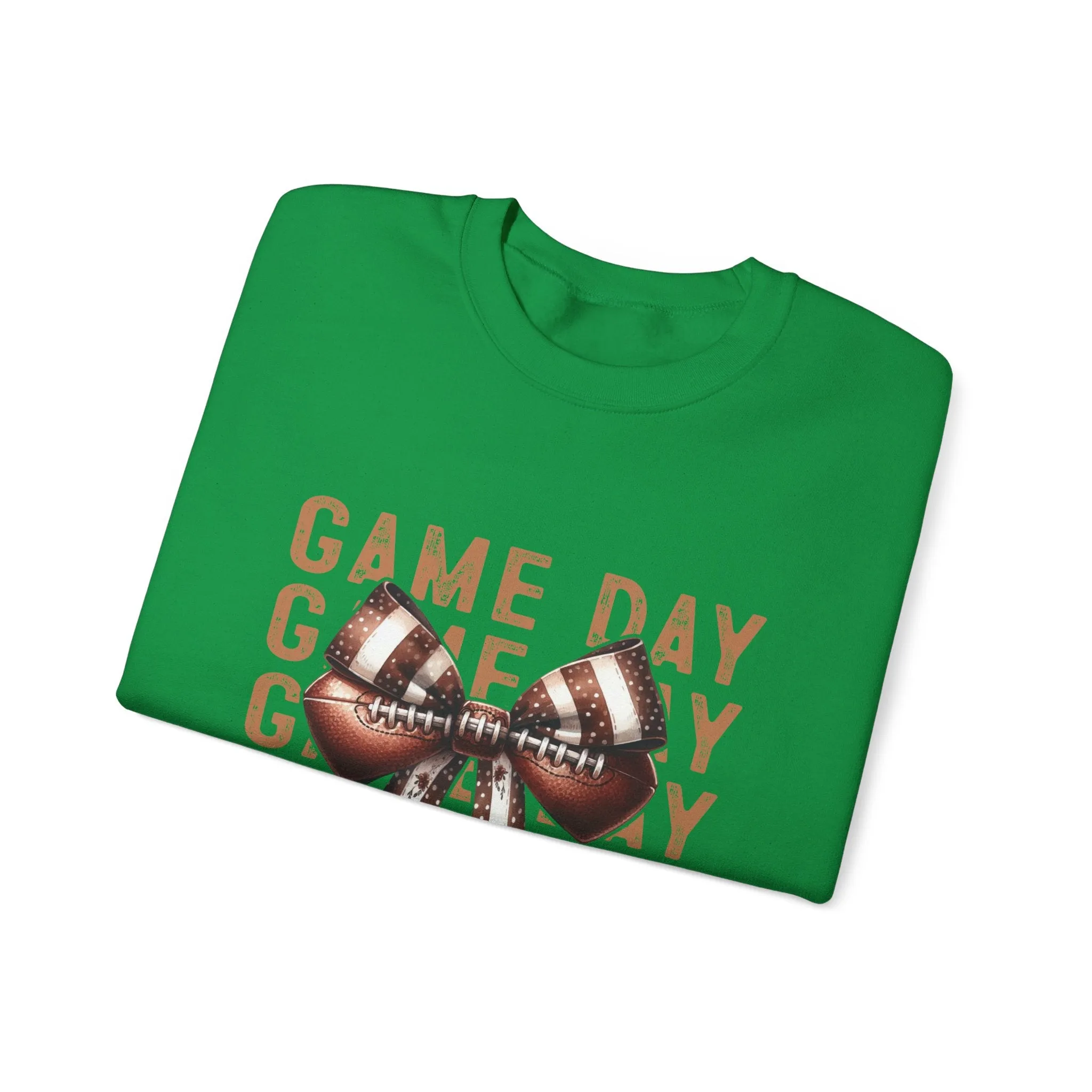 Coquette Game day Vibes Fall Football Sports Girly Unisex Heavy Blend™ Crewneck Sweatshirt