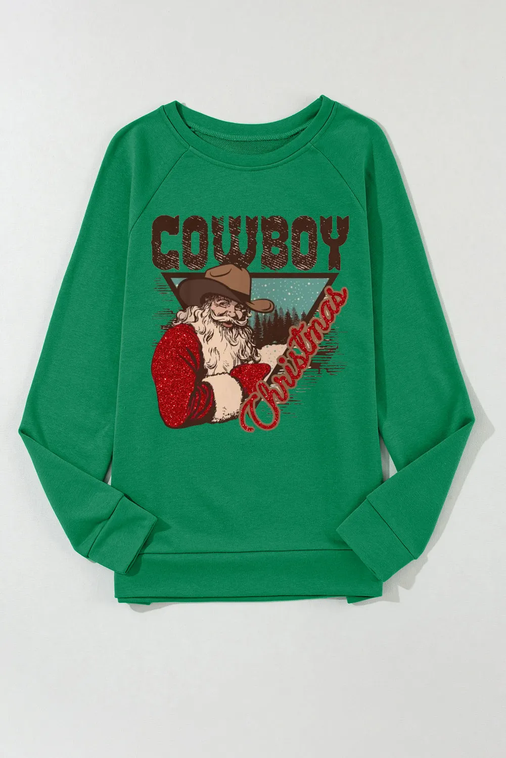 Cowboy Boy Printed Crew Neck Pullover Sweatshirt