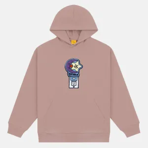 Dime MTL - Nightlight Chenille Pullover Hooded Sweatshirt - Twilight Mauve