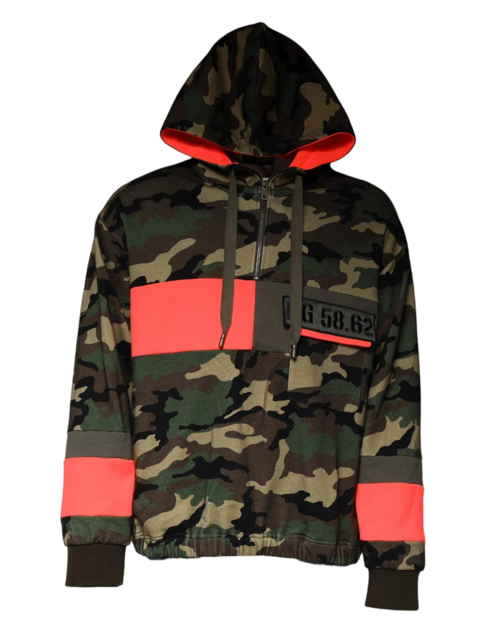 Dolce & Gabbana Multicolor Camouflage Hooded Men Sweatshirt Sweater