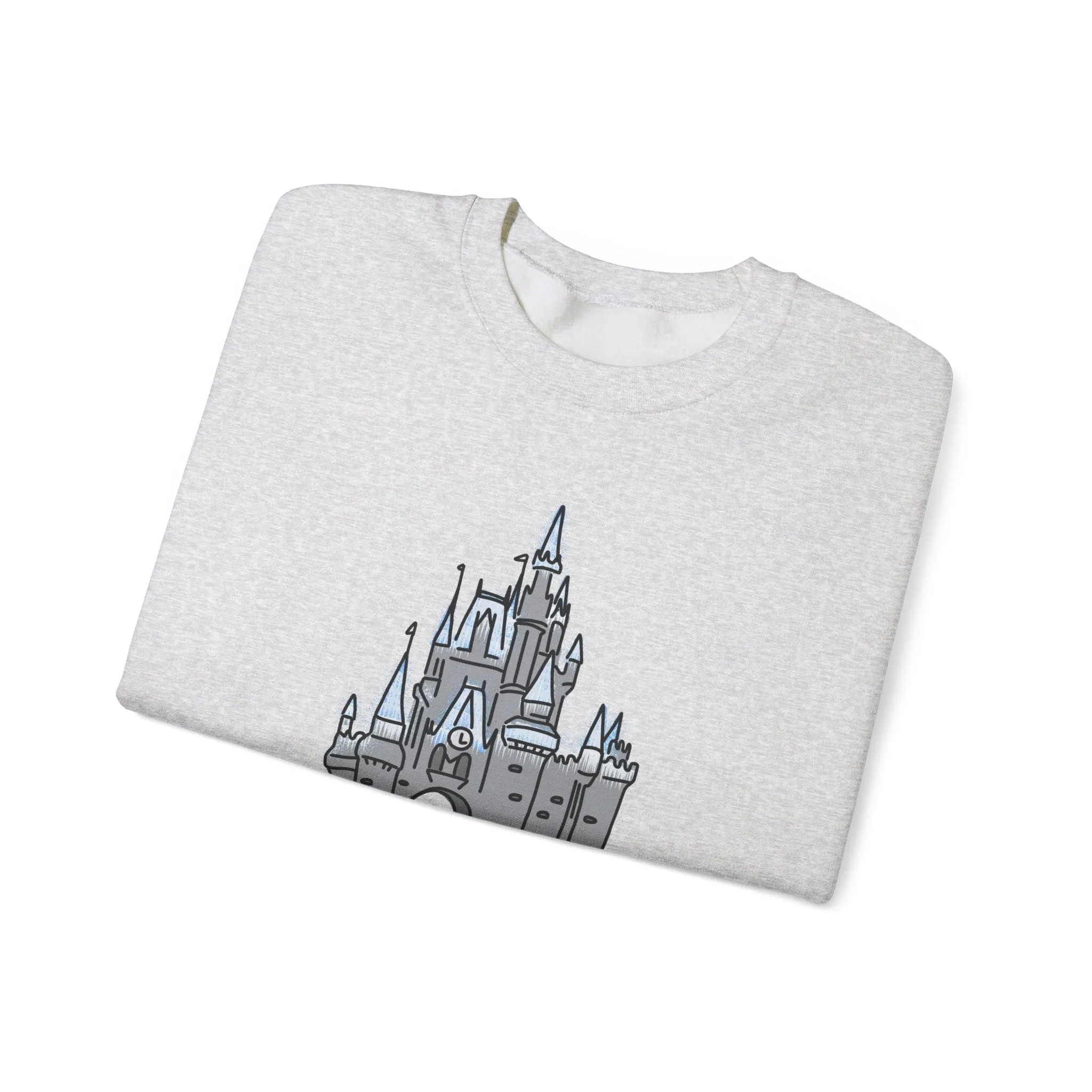 Dream Lights Castle Unisex Crewneck