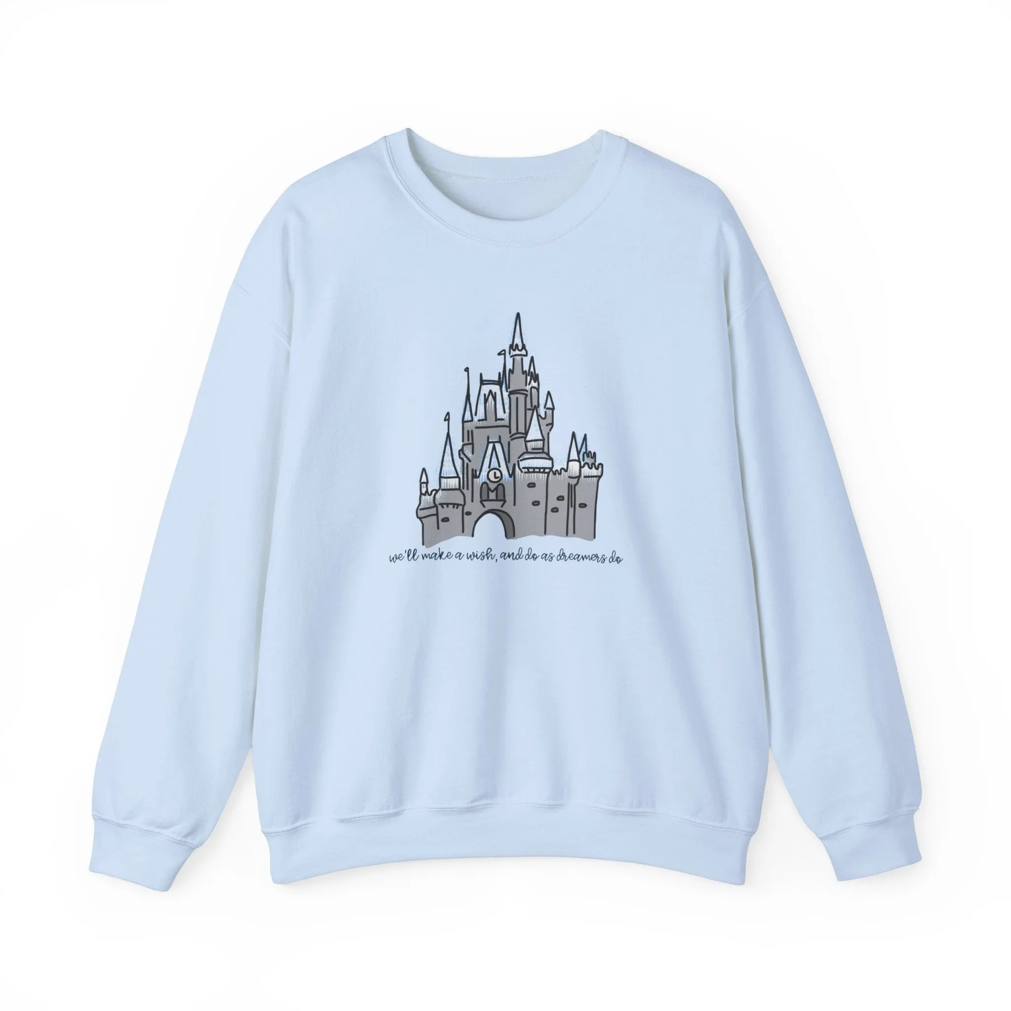 Dream Lights Castle Unisex Crewneck