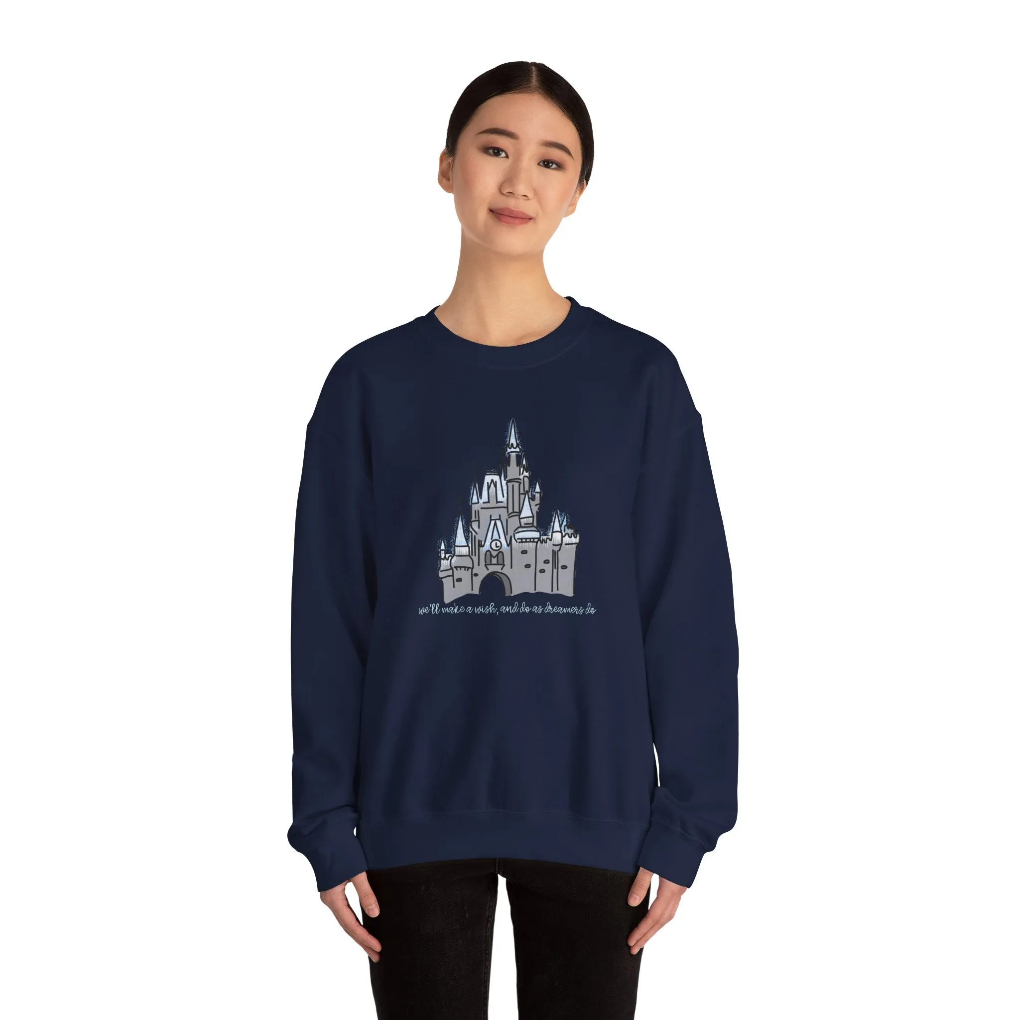 Dream Lights Castle Unisex Crewneck