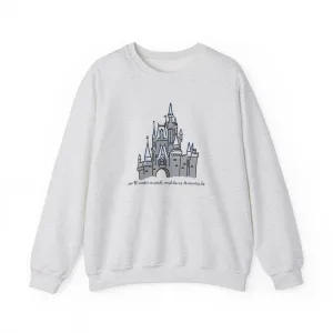 Dream Lights Castle Unisex Crewneck