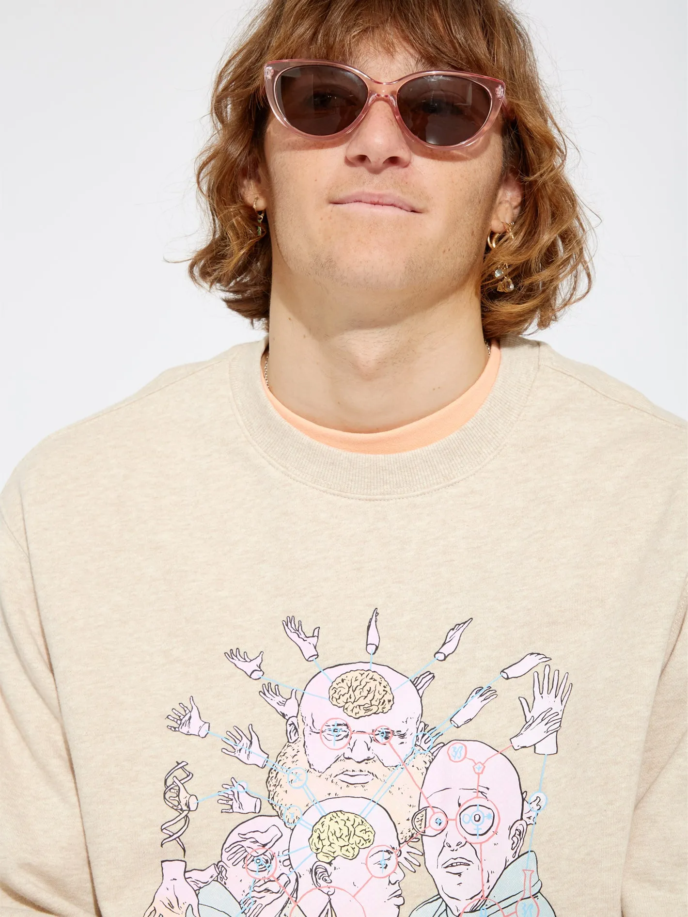 Ed Merlin Murray Sweatshirt - WHITECAP GREY