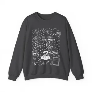 Eras Album Collage Crewneck Sweatshirt