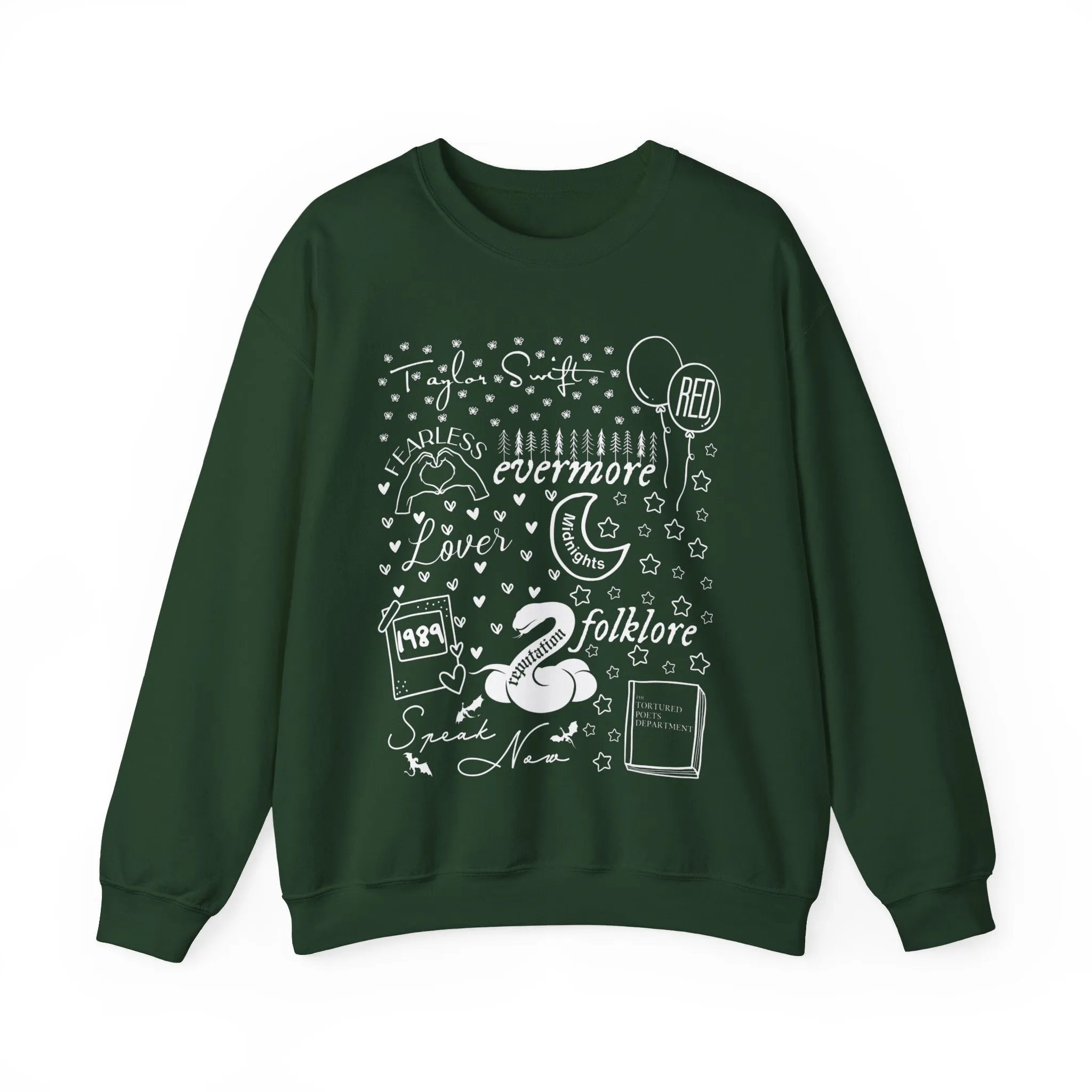 Eras Album Collage Crewneck Sweatshirt