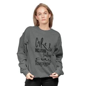 Female Crewneck Sweatshirt - Care & Inclusion