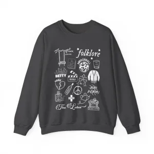 Folklore Collage Crewneck Sweatshirt