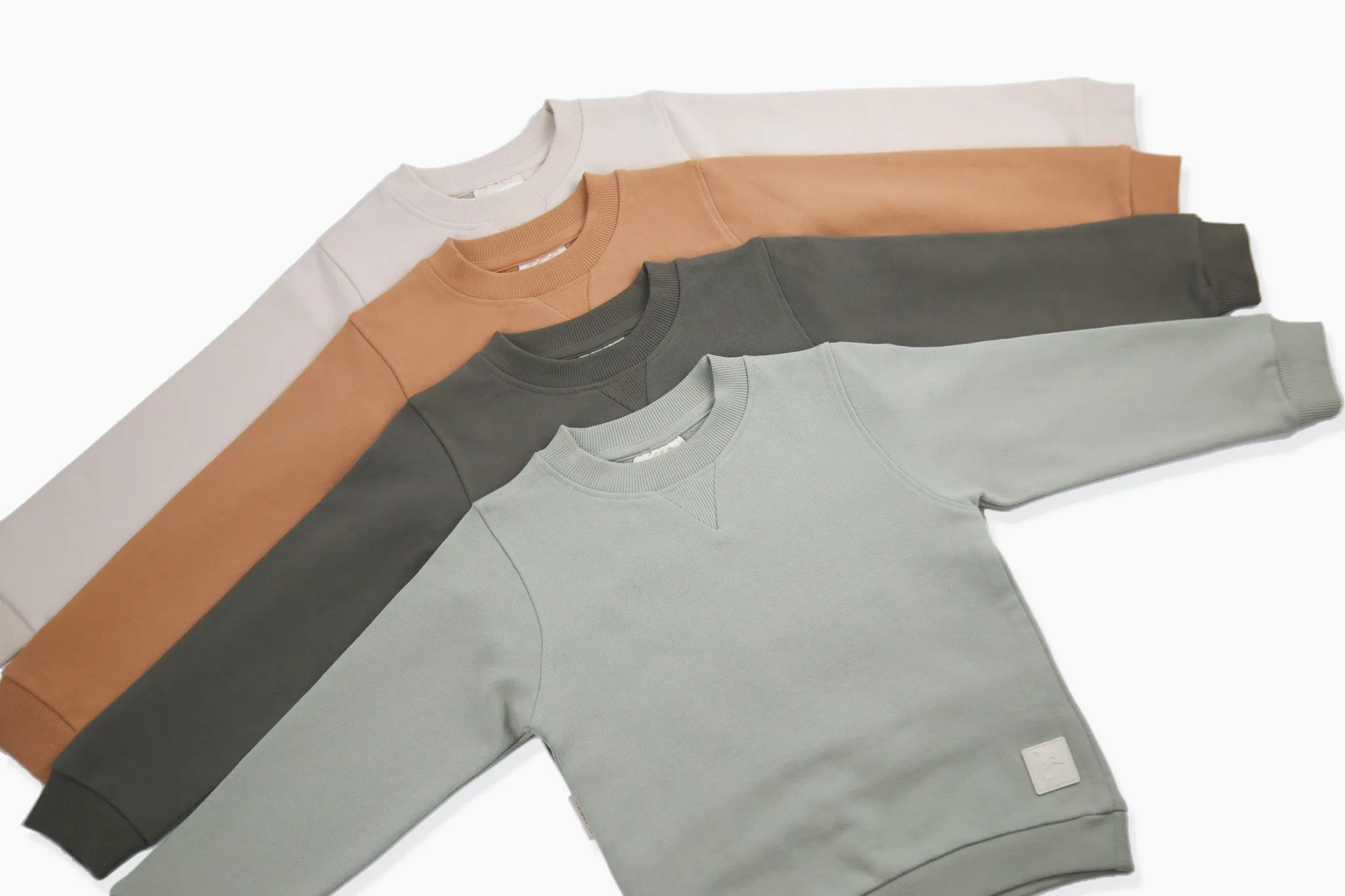 French Terry Sweatshirt _ Dusty Olive