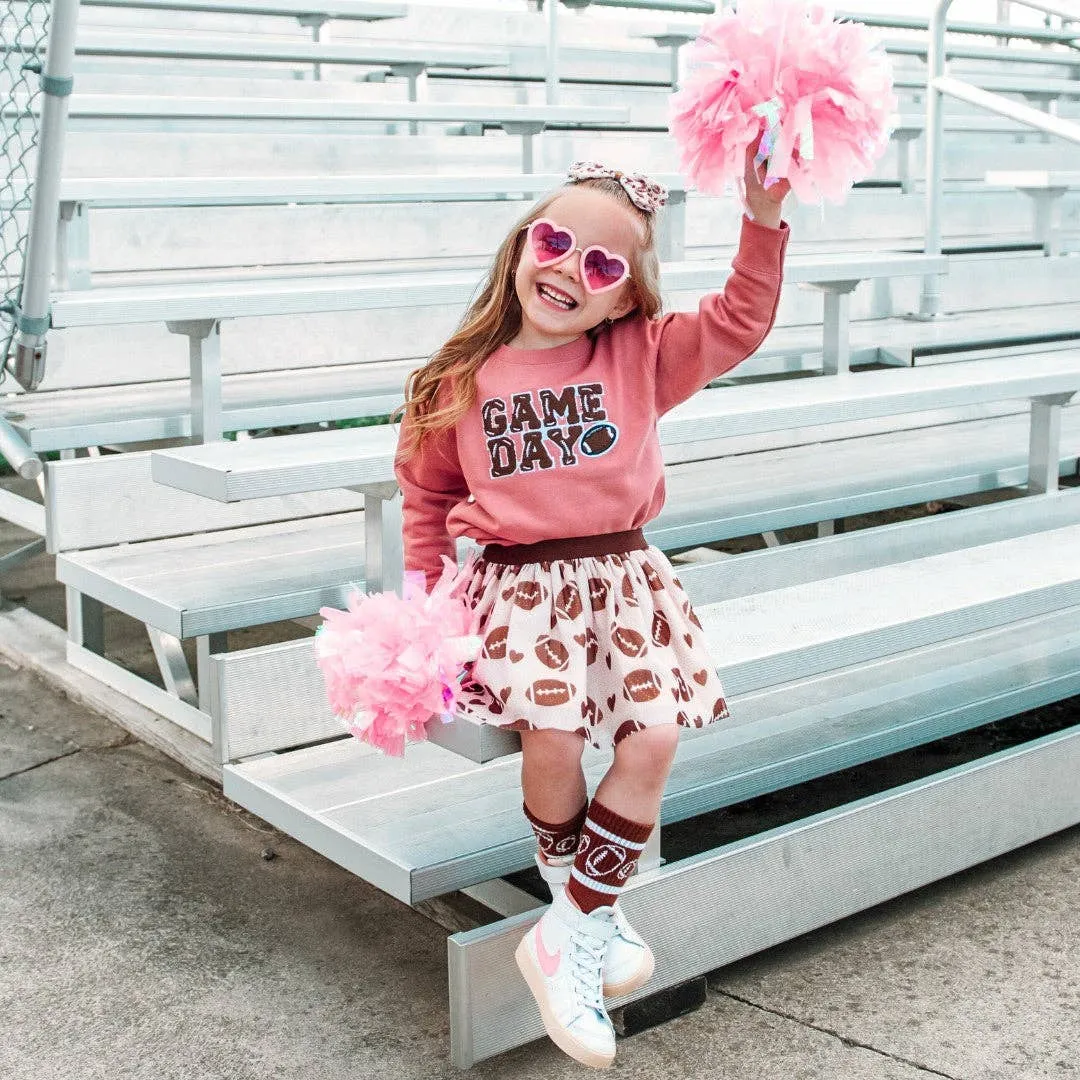 Game Day Patch Sweatshirt - Kids Football Sweatshirt