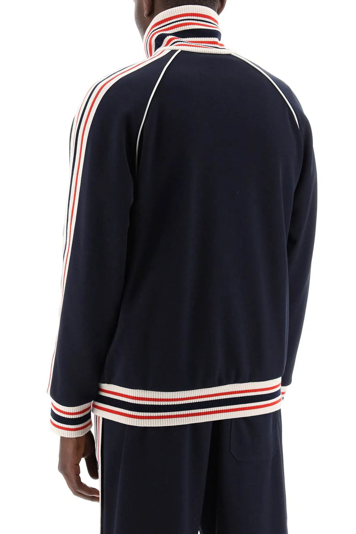 Golden Goose "Track Sweatshirt With Contrasting Hem Edges Black