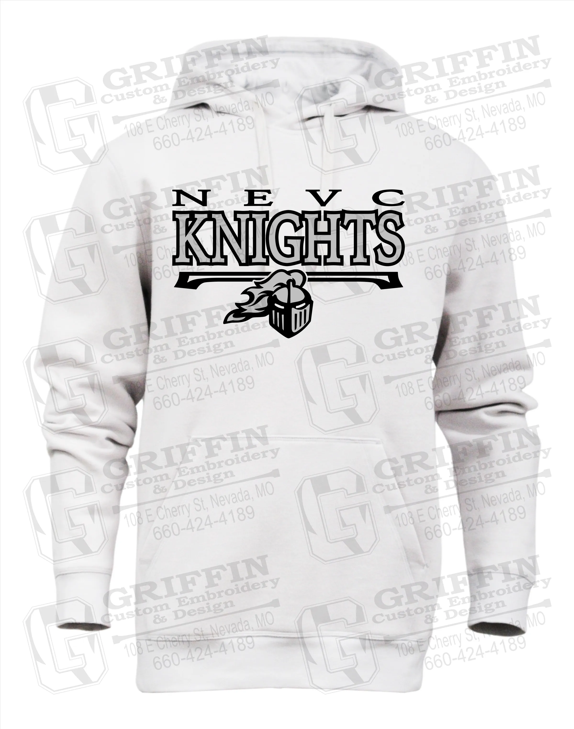 Heavyweight Fleece Hoodie - NEVC Knights 23-A