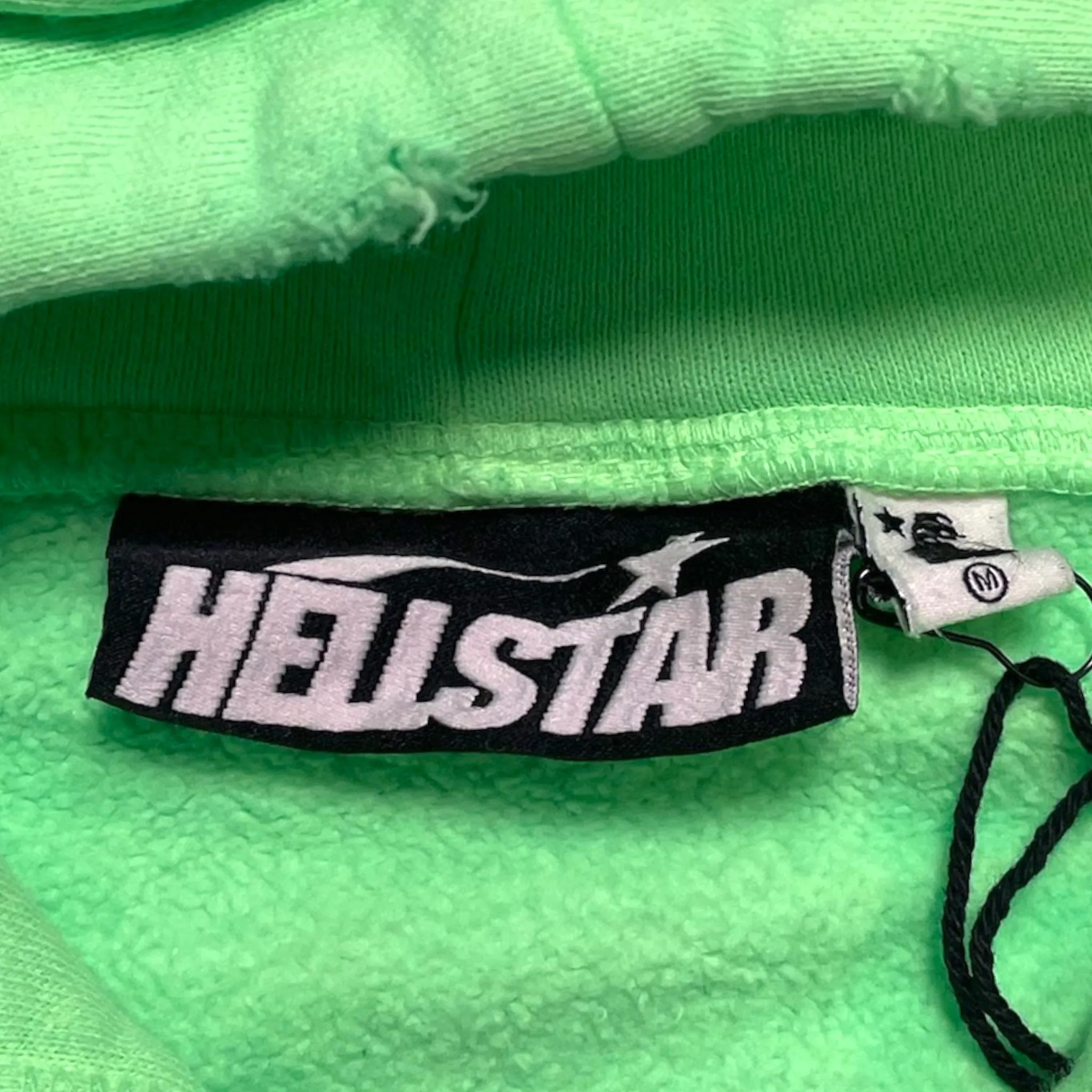 Hellstar Studios Graffiti Zip Up Hooded Sweatshirt Green