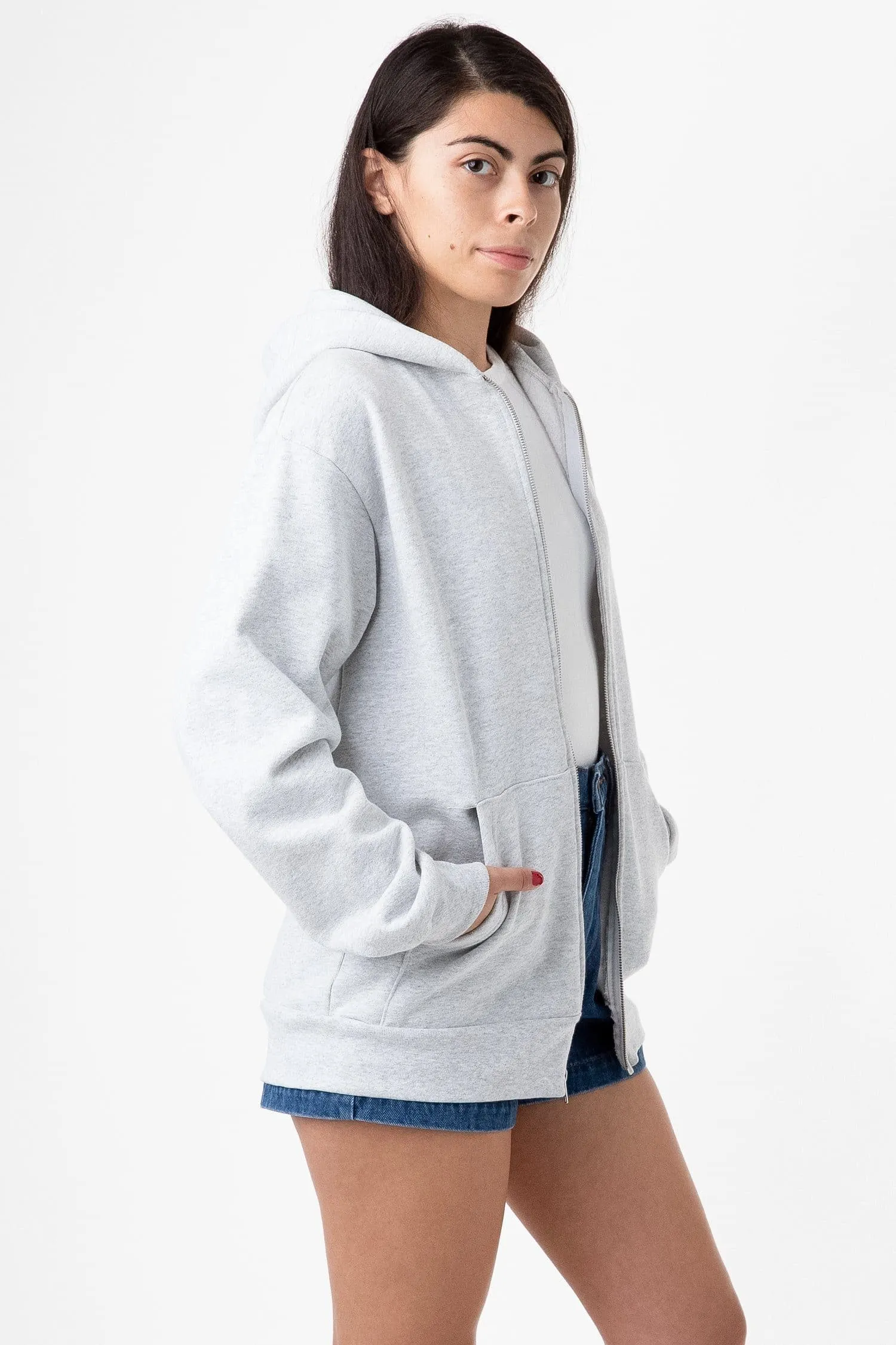 HF10 - Heavy Fleece Zip-Up Hoodie (Piece Dye)