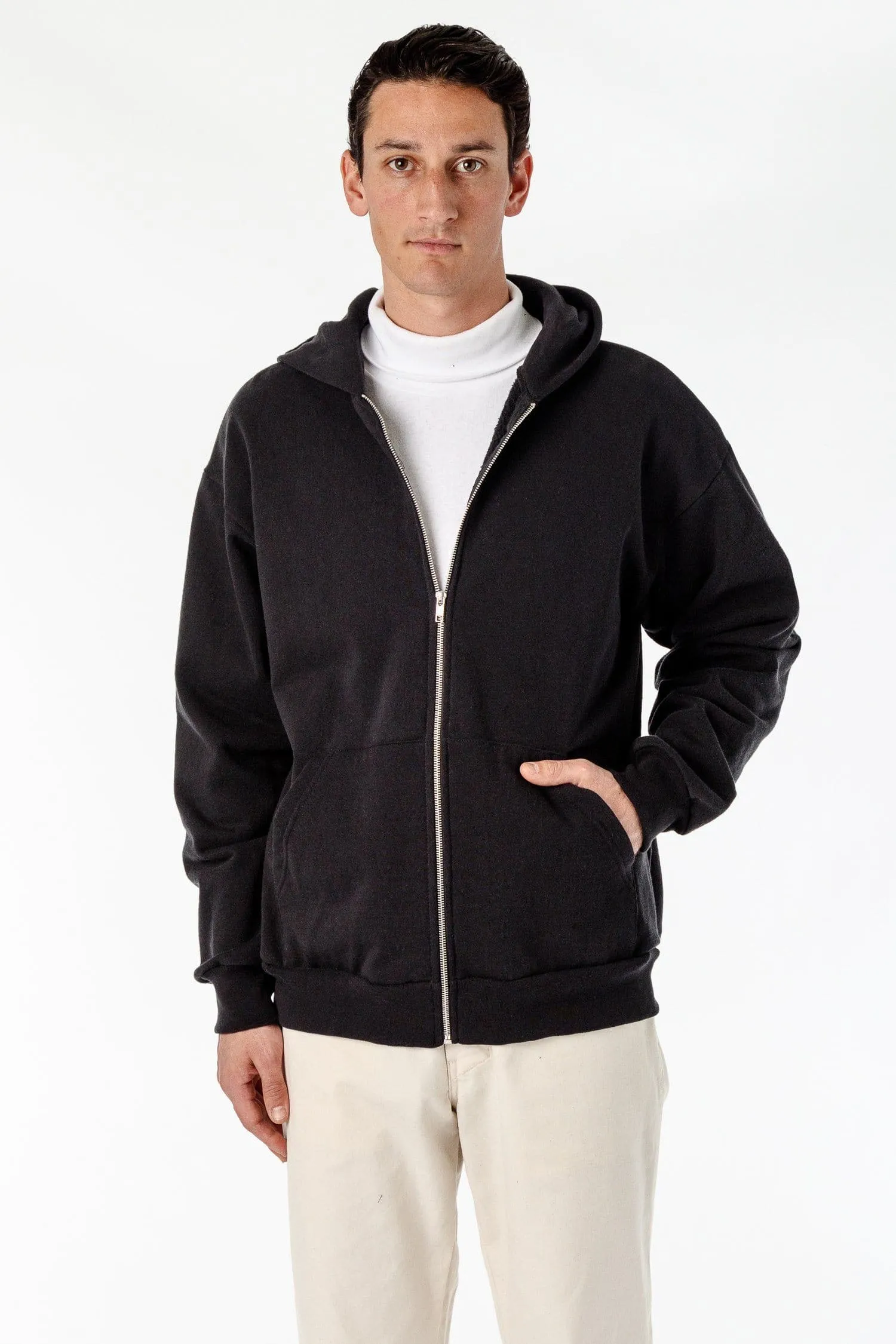 HF10 - Heavy Fleece Zip-Up Hoodie (Piece Dye)