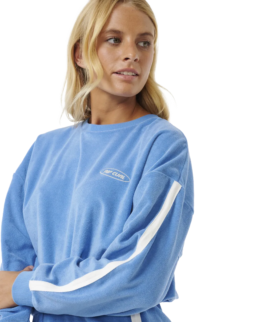 High Tide Terry Sweatshirt in Bright Blue