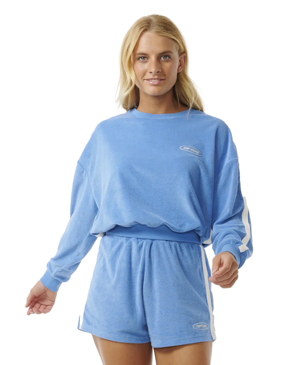 High Tide Terry Sweatshirt in Bright Blue