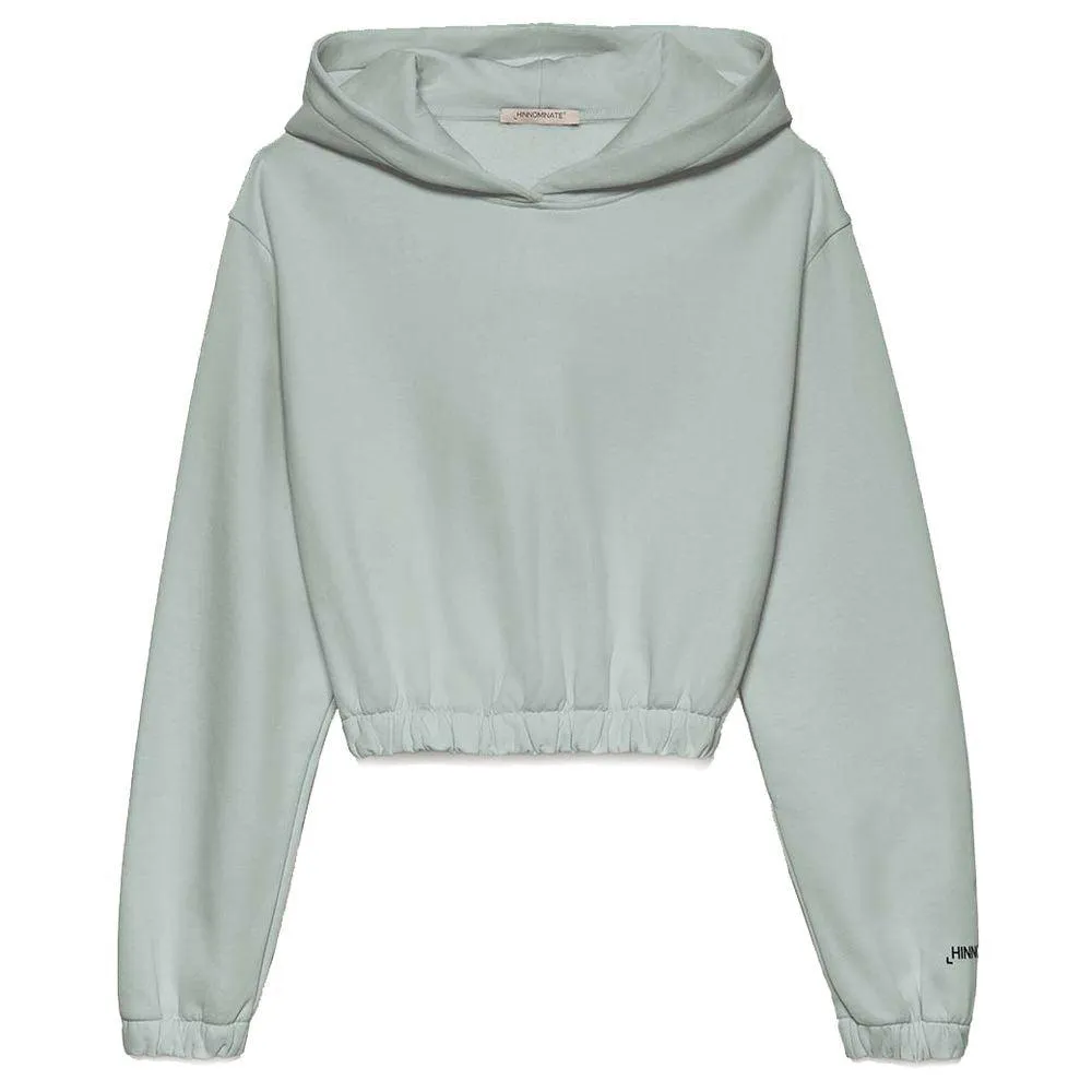 Hinnominate Chic Cropped Hooded Cotton Sweatshirt