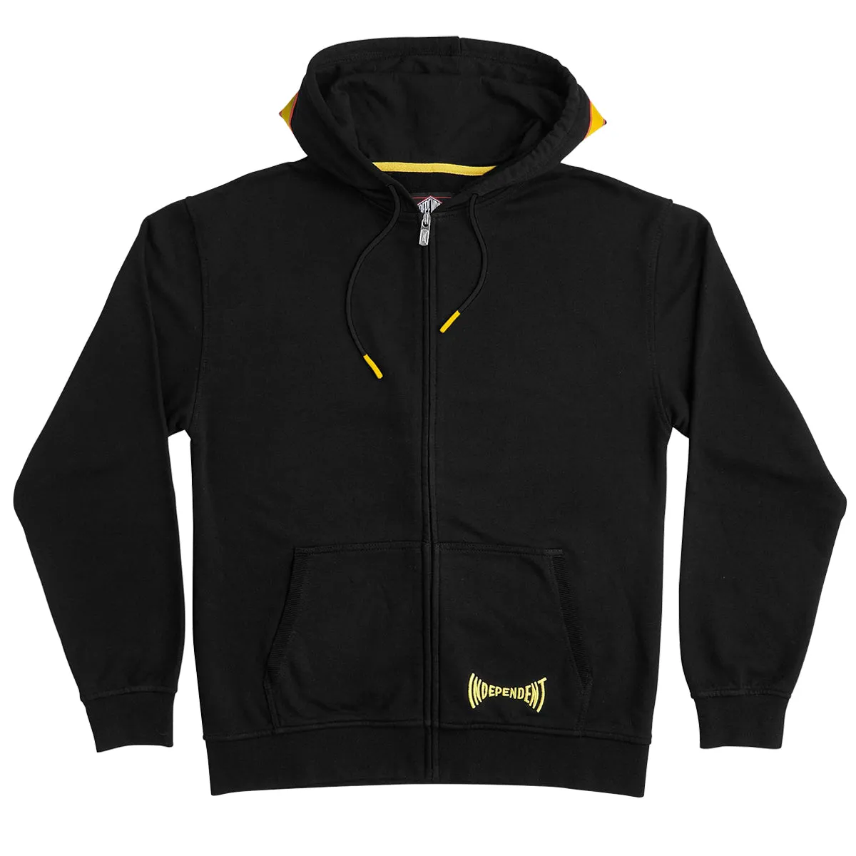 Independent Span Zip Up Hoodie - Black