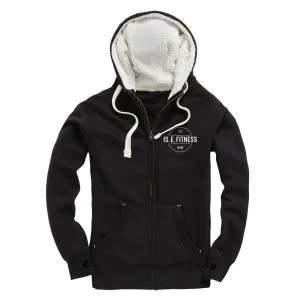 IS.E.FITNESS Fleece Lined Zip Up Hoodie