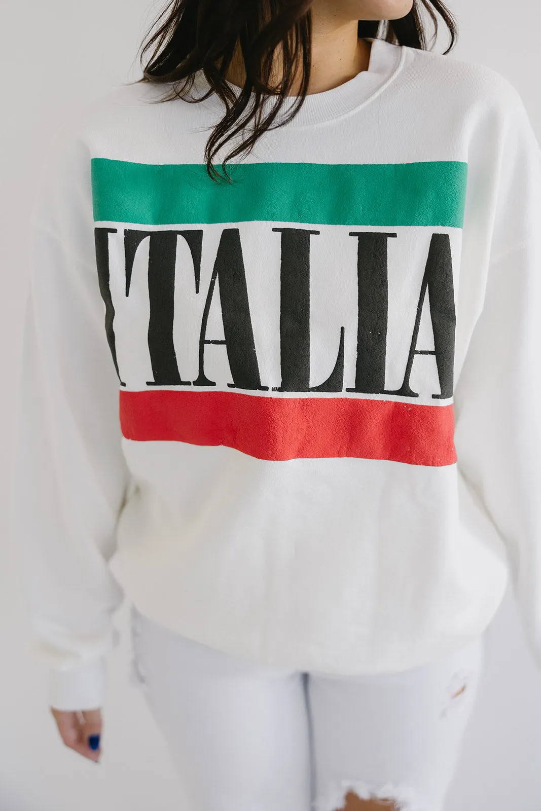 Italia Crewneck - Vintage White