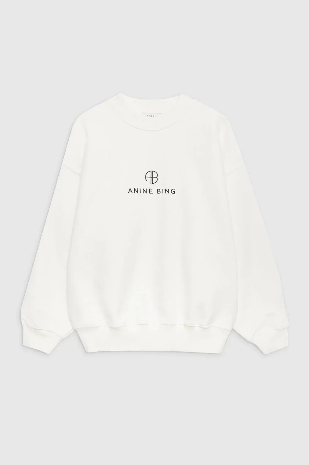 Jaci Sweatshirt Monogram- Ivory