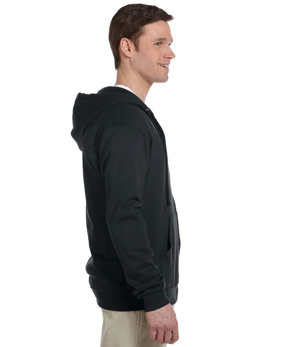 Jerzees NuBlend Fleece Full-Zip Hooded Sweatshirt - Black