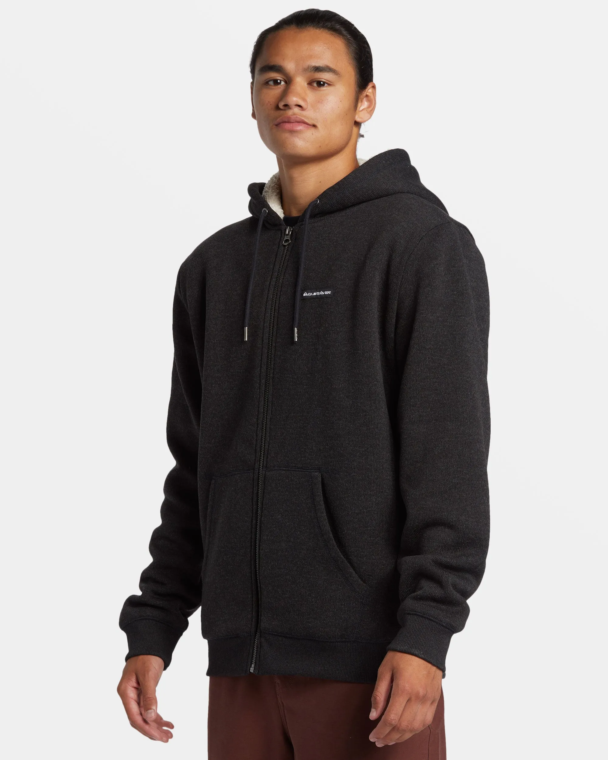 Keller Zip Hoodie - Black Heather