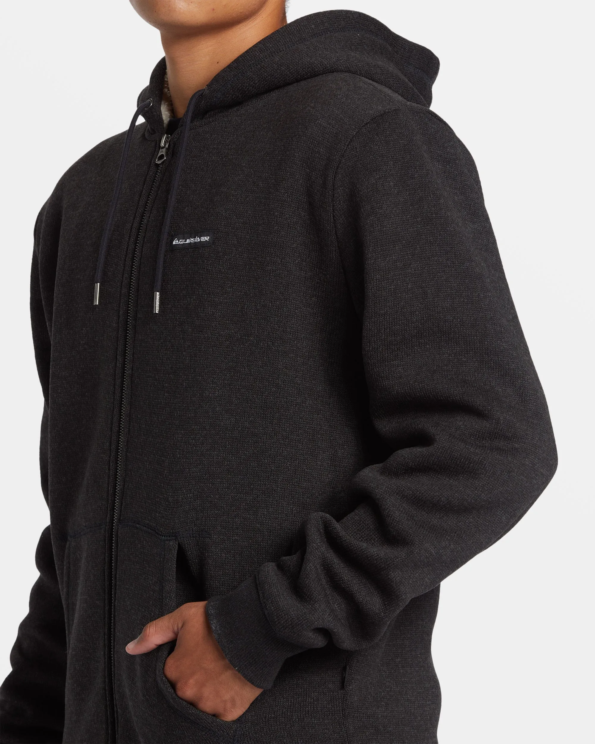 Keller Zip Hoodie - Black Heather