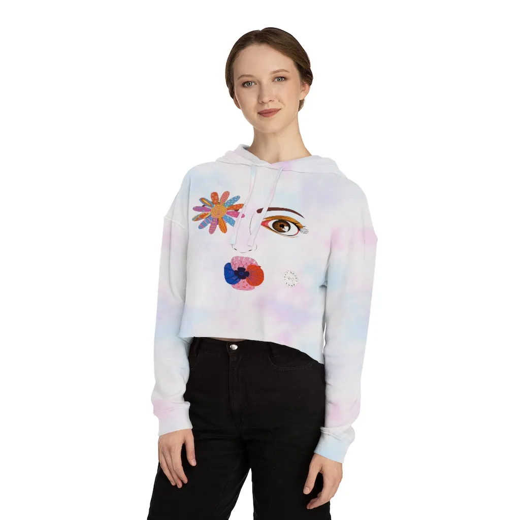 Kiss Me Petunia Cropped Hoodie