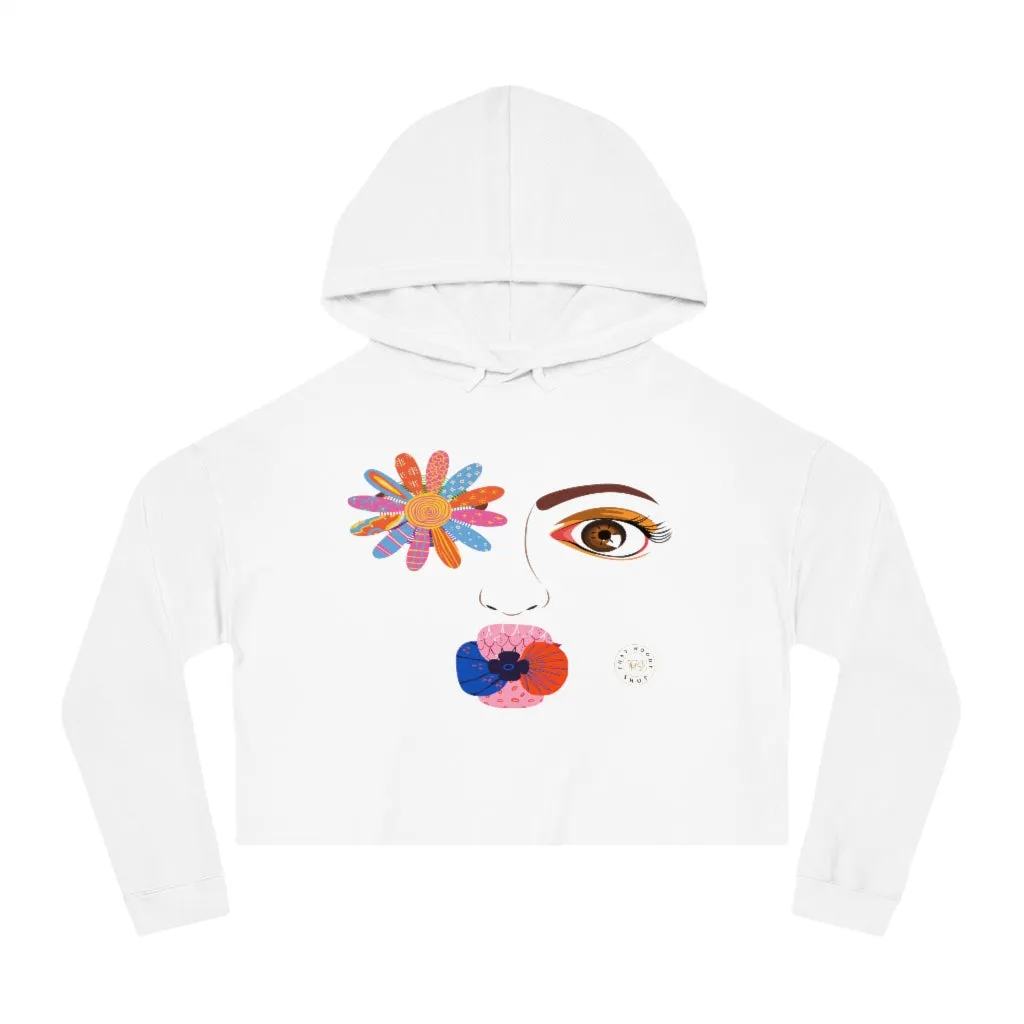 Kiss Me Petunia Cropped Hoodie