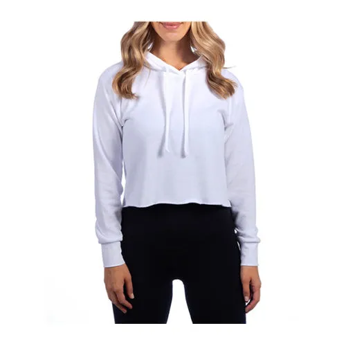 Ladies' Cropped Pullover Hooded Sweatshirt