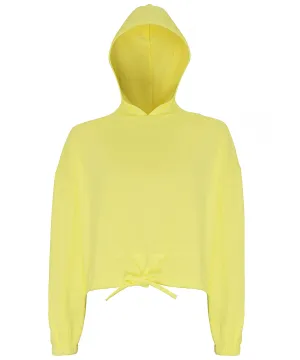 Lemon - Women's TriDri® cropped oversize hoodie