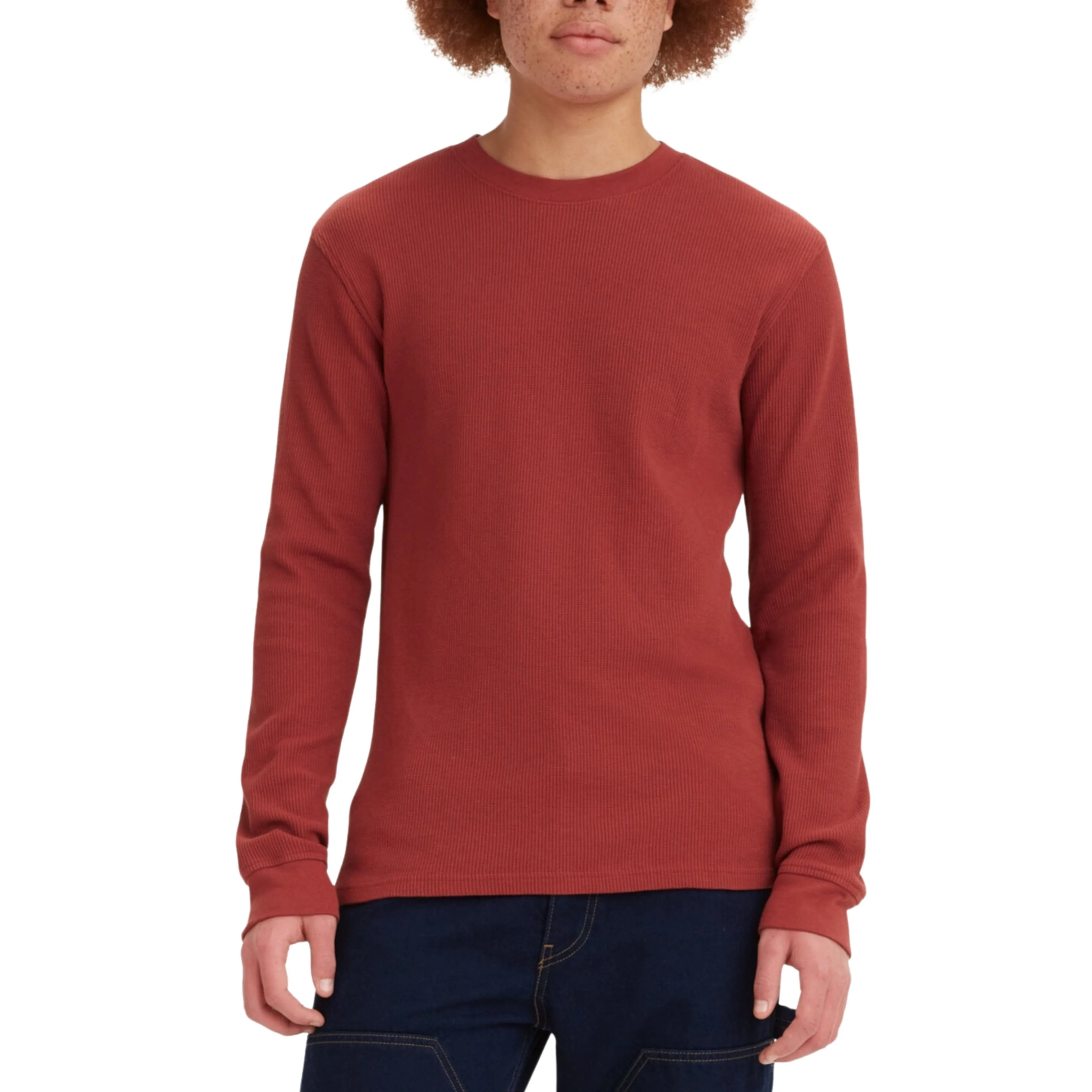 LEVI'S -  Waffle Knit Crewneck Thermal sweatshirt