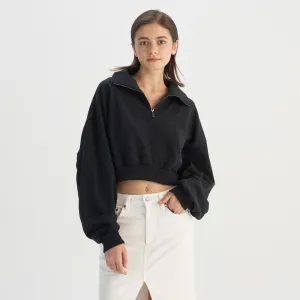 Levi's® Women's Cropped Zip-Up Sweatshirt