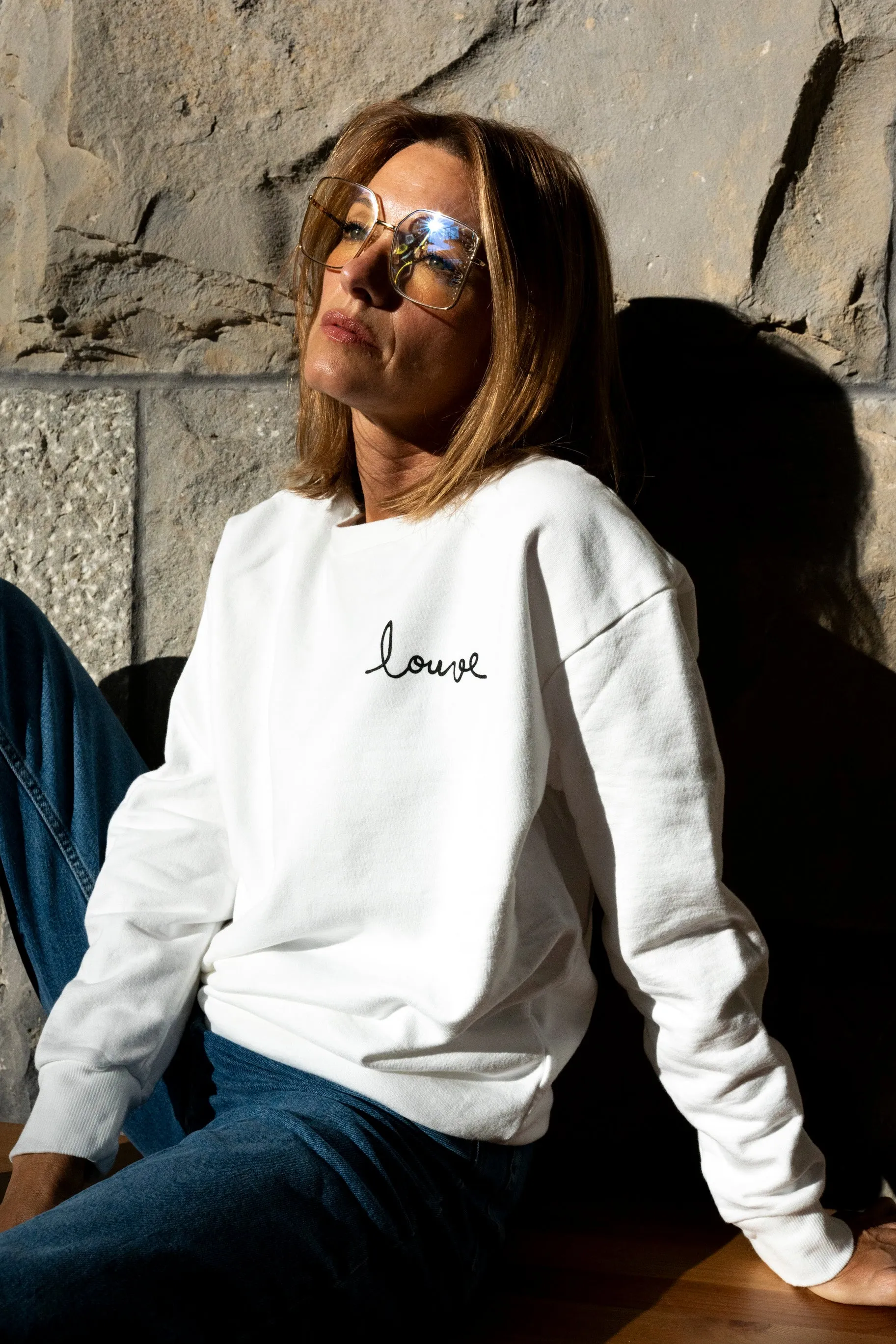 Louve printed crewneck