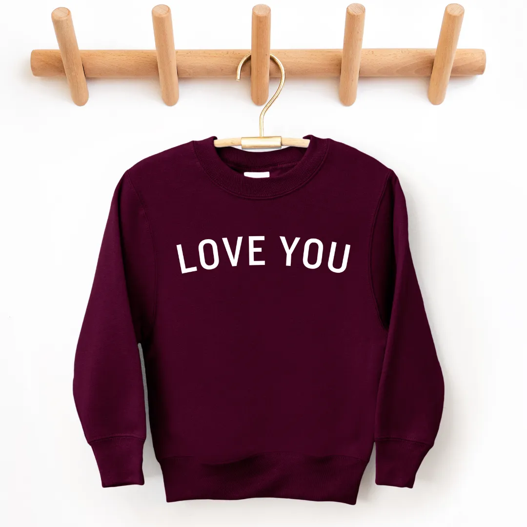 Love You Crewneck Sweatshirt - Youth guy