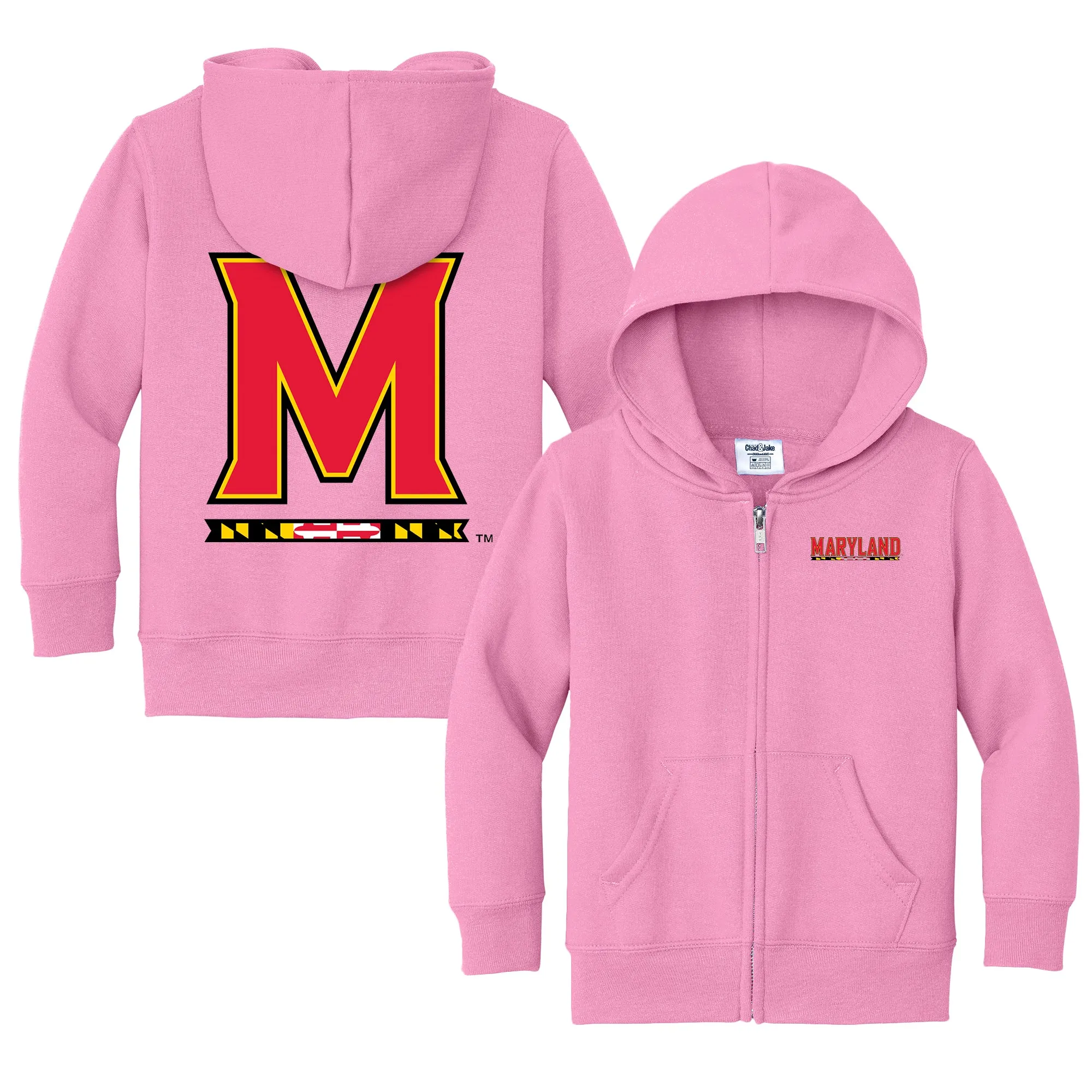 Maryland Terrapins Logo Toddler Full-Zip Sweatshirt