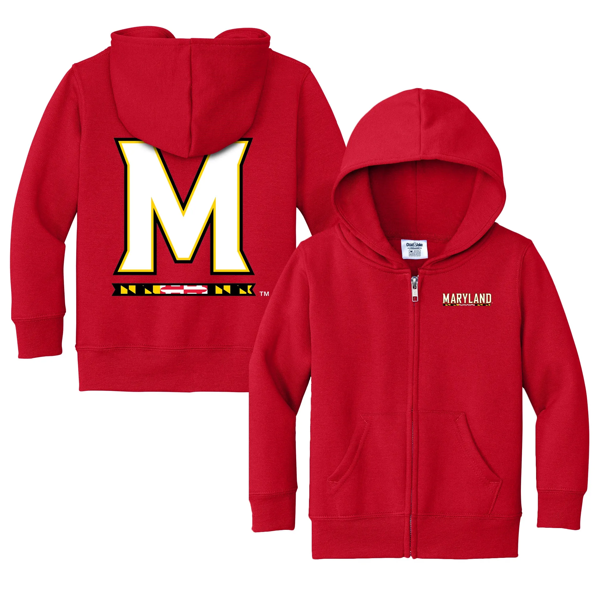 Maryland Terrapins Logo Toddler Full-Zip Sweatshirt