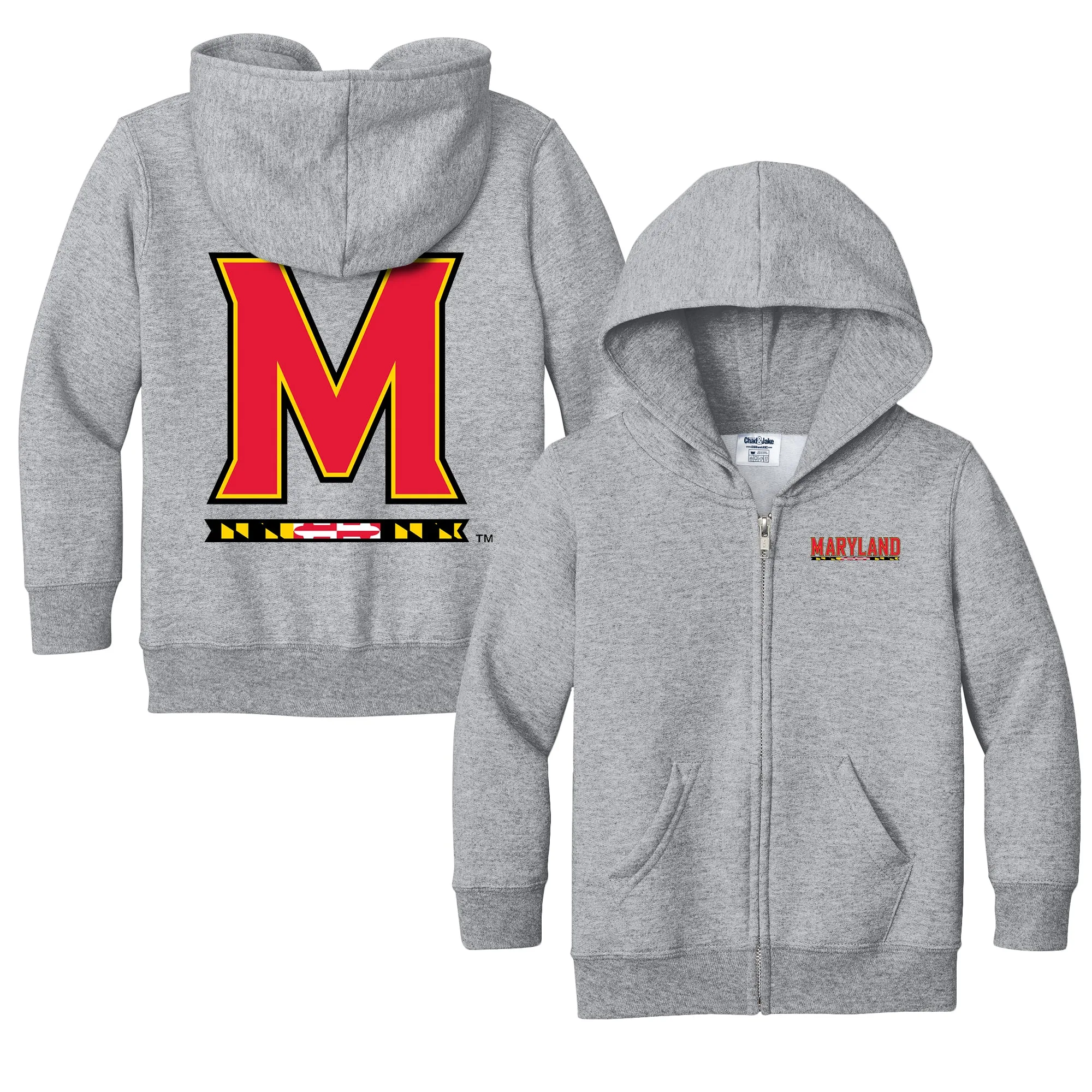 Maryland Terrapins Logo Toddler Full-Zip Sweatshirt