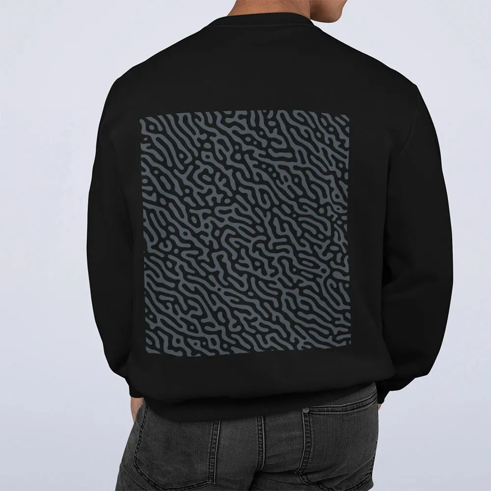 Men's Comfortable Swirl Back Sweatshirt