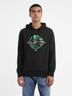 Men's Graphic Print Hooded Sweatshirt