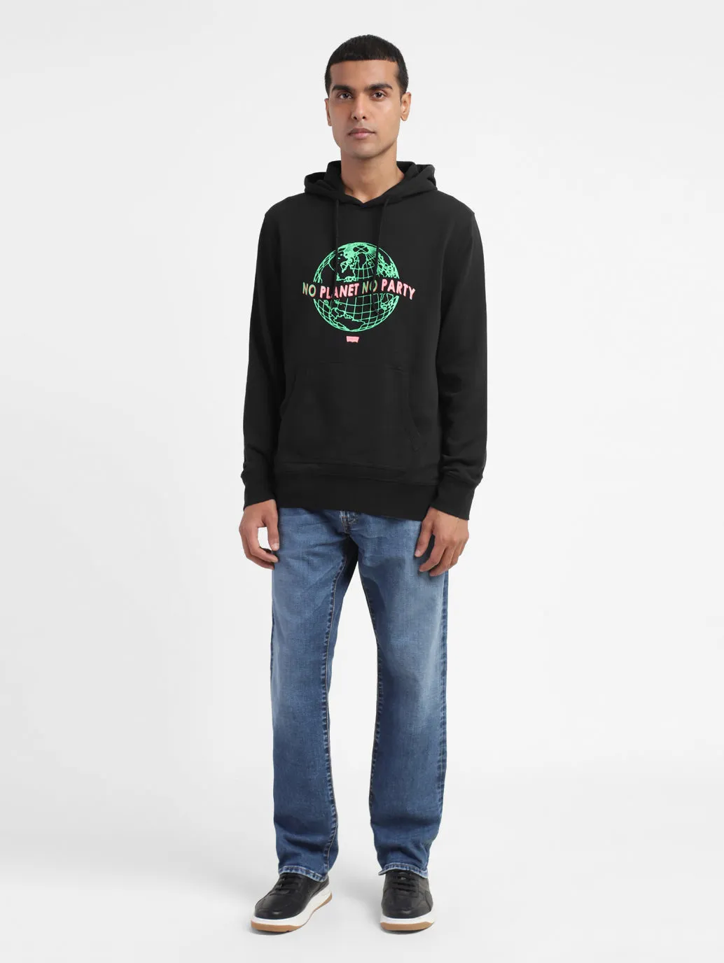 Men's Graphic Print Hooded Sweatshirt