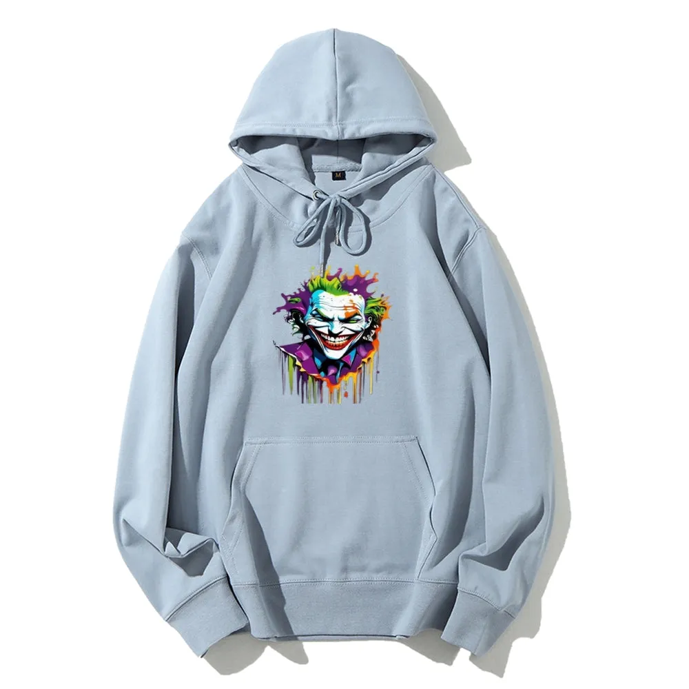 Mens Joker Skull Graphic Hoodies