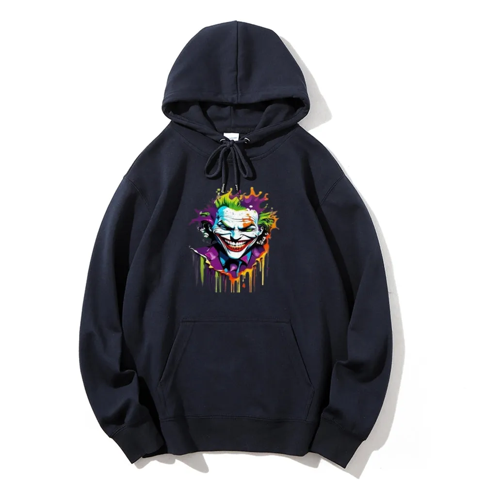 Mens Joker Skull Graphic Hoodies