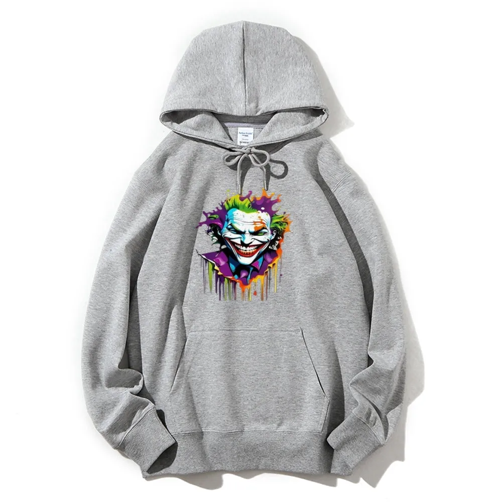 Mens Joker Skull Graphic Hoodies